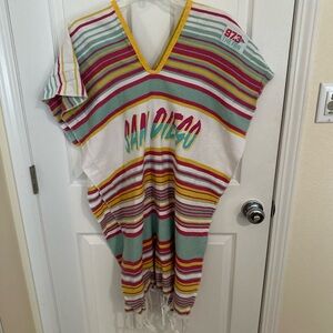 Striped San Diego Poncho